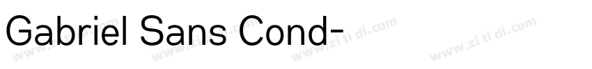Gabriel Sans Cond字体转换